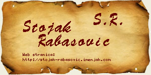 Stojak Rabasović vizit kartica